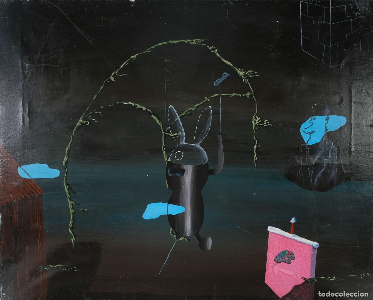 Arte: &Oacute;leo sobre lienzo Composici&oacute;n surrealista - Foto 1