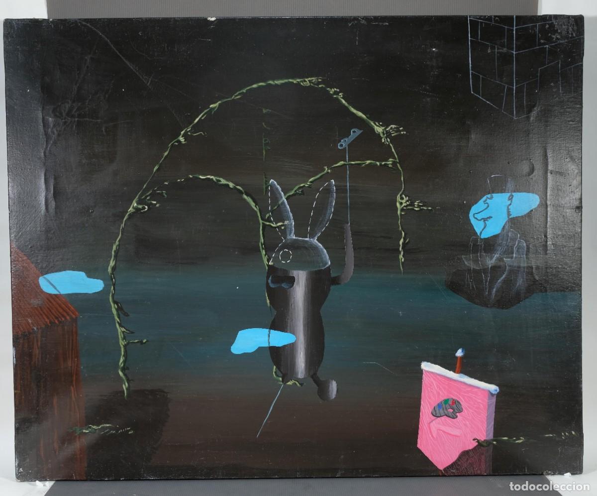 Arte: &Oacute;leo sobre lienzo Composici&oacute;n surrealista - Foto 2