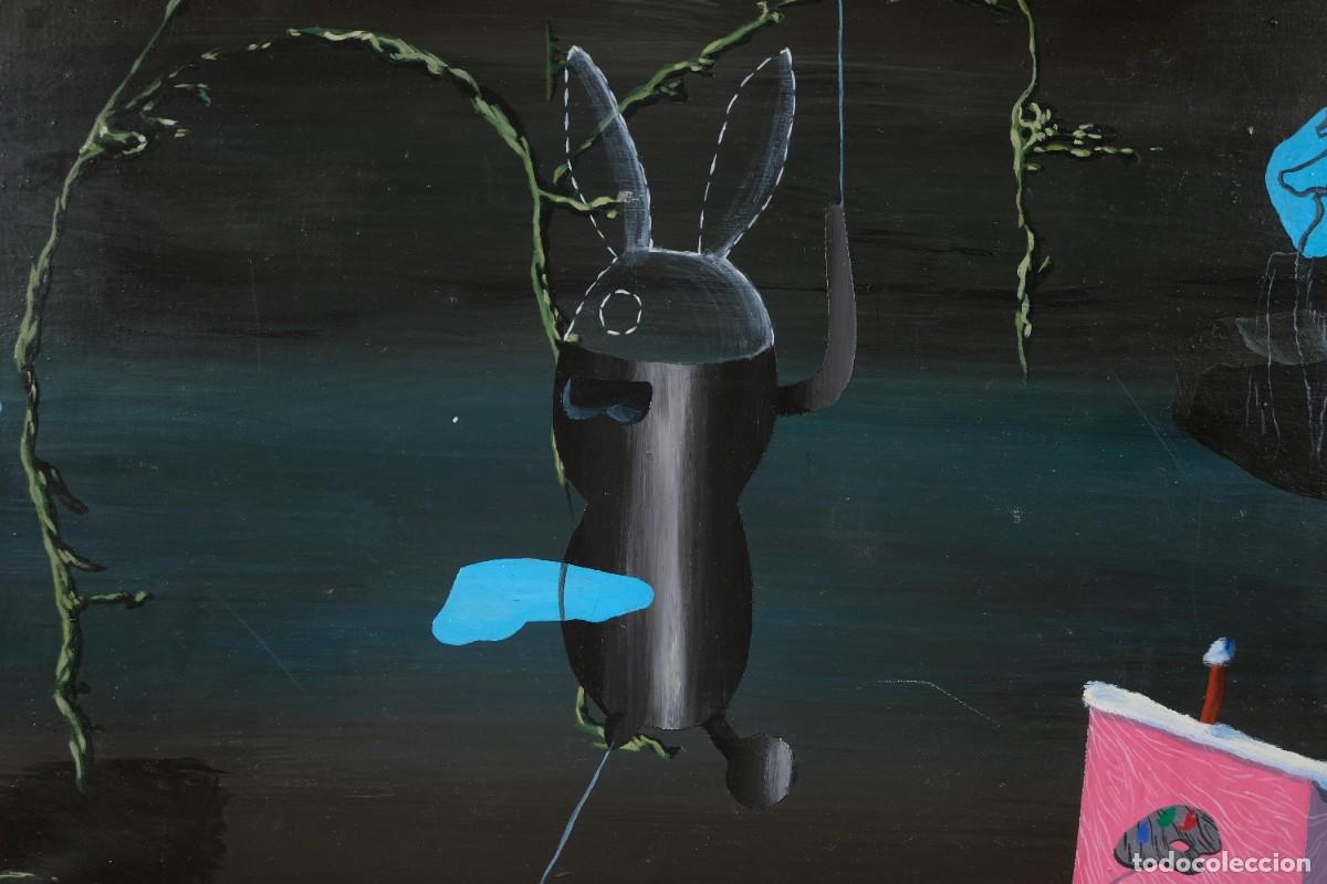 Arte: &Oacute;leo sobre lienzo Composici&oacute;n surrealista - Foto 3