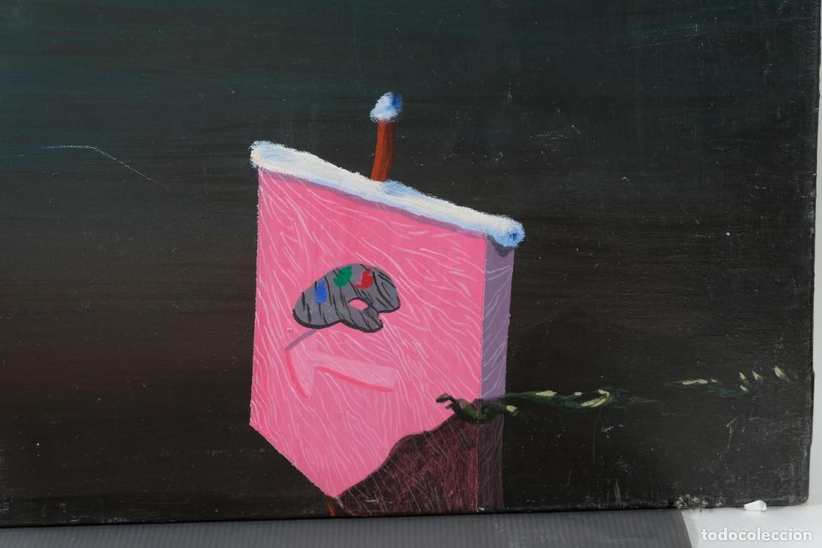 Arte: &Oacute;leo sobre lienzo Composici&oacute;n surrealista - Foto 7