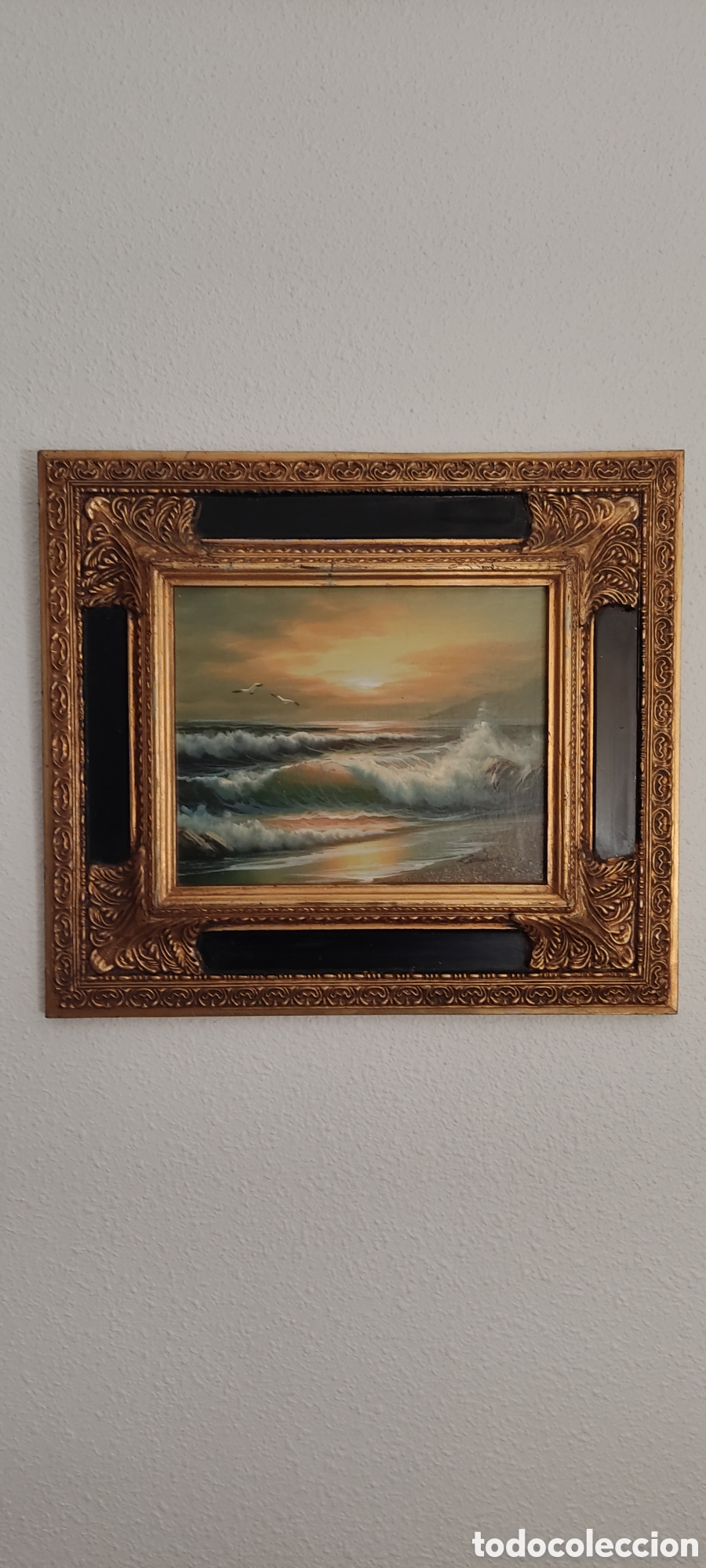 Arte: OLEO ANTIGUO. MARINA - Foto 1
