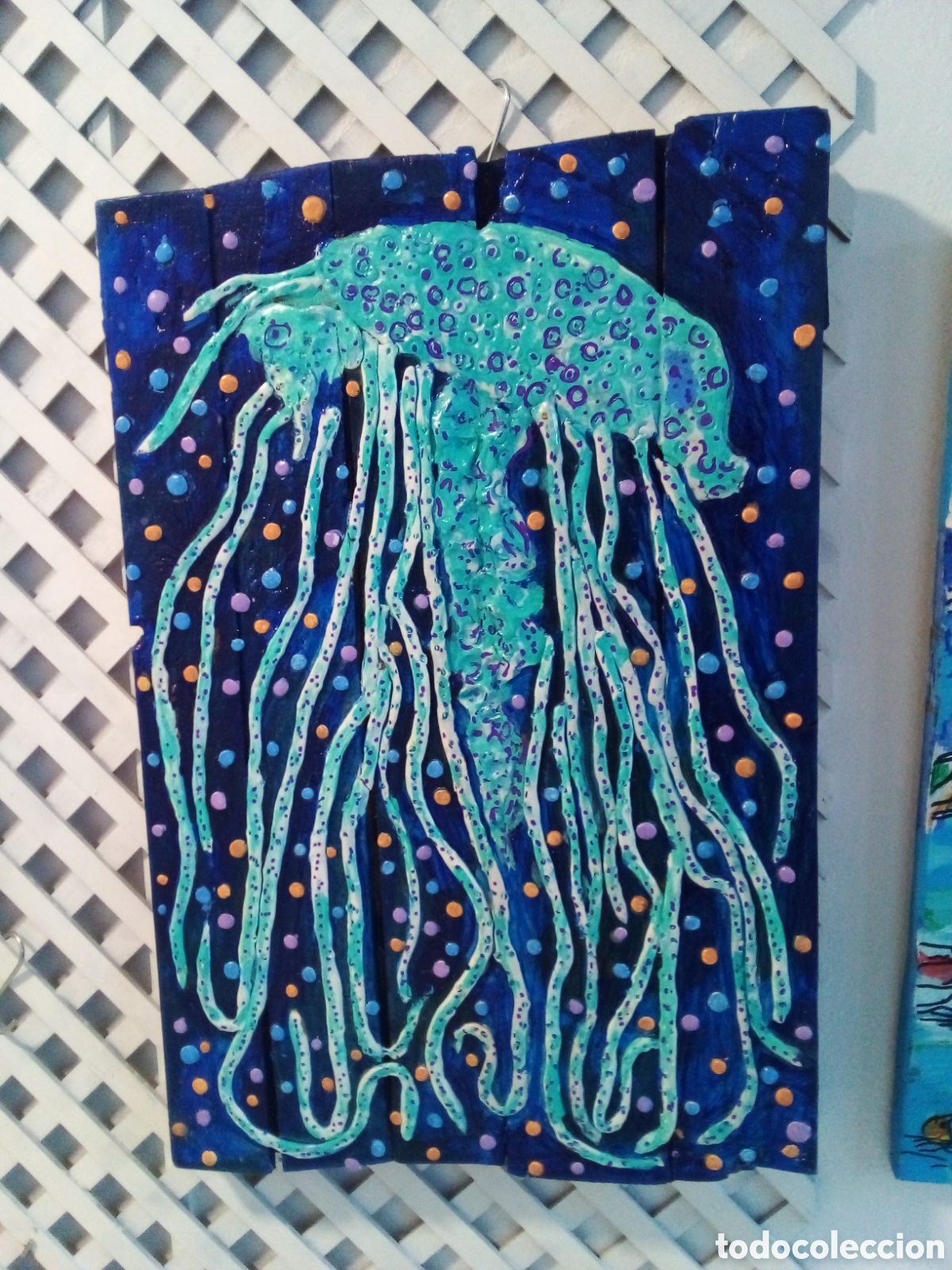 Arte: MEDUSA AZUL - TECNICA MIXTA - E - - Foto 1
