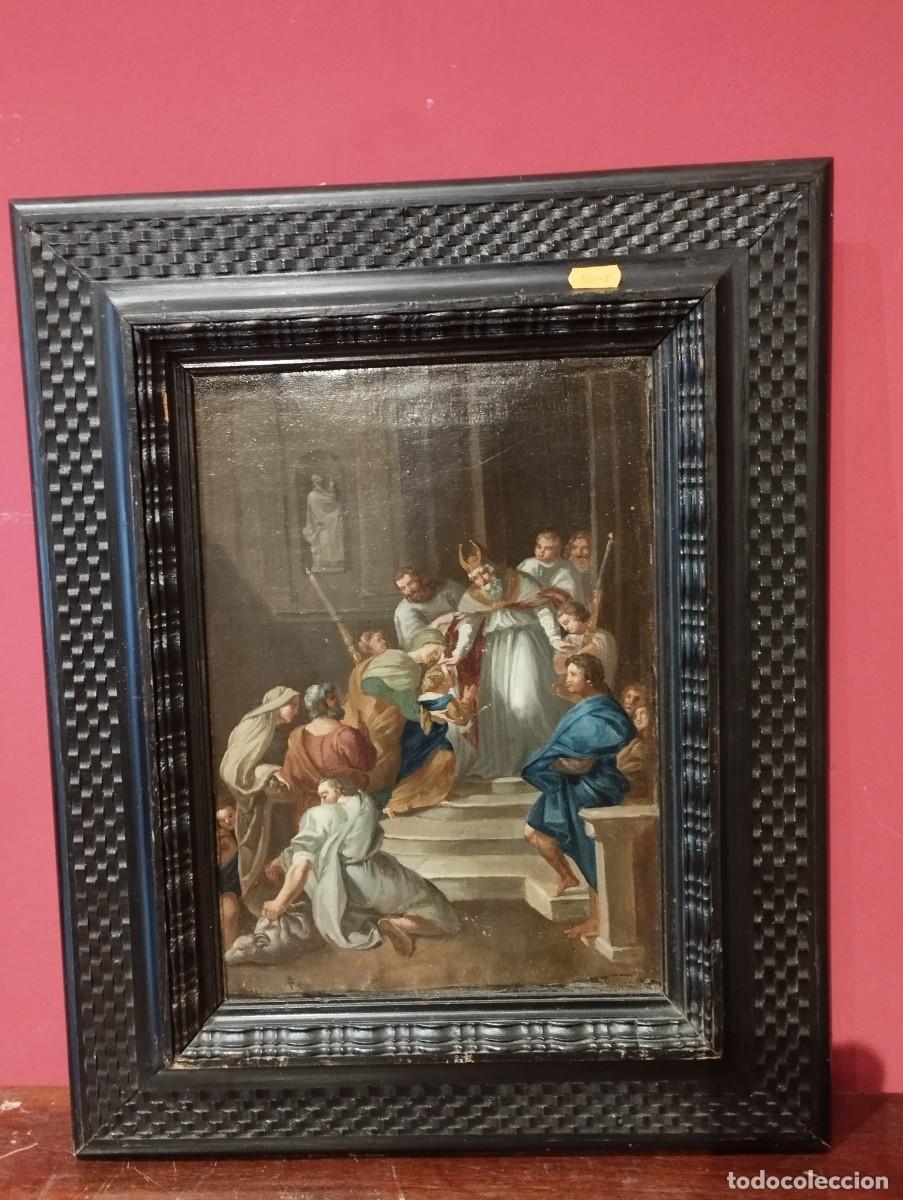Arte: CUADRO DE PERSONAJES EN EL TEMPLO - Foto 1