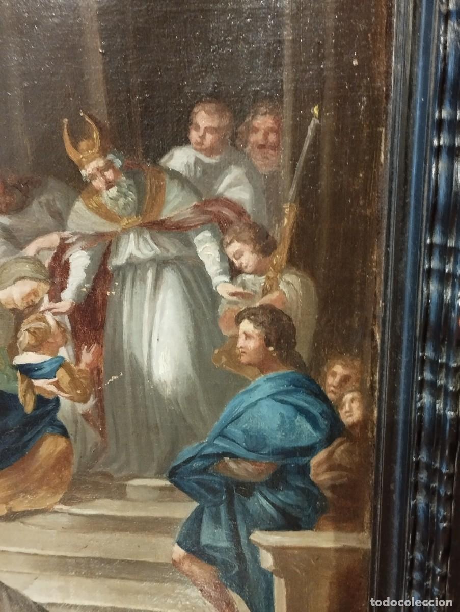 Arte: CUADRO DE PERSONAJES EN EL TEMPLO - Foto 3