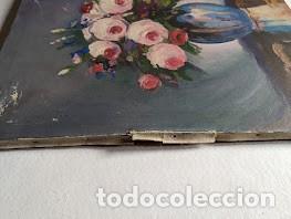 Arte: CUADRO G. MU&Ntilde;OZ - OLEO BUCARO CON FLORES - Foto 7