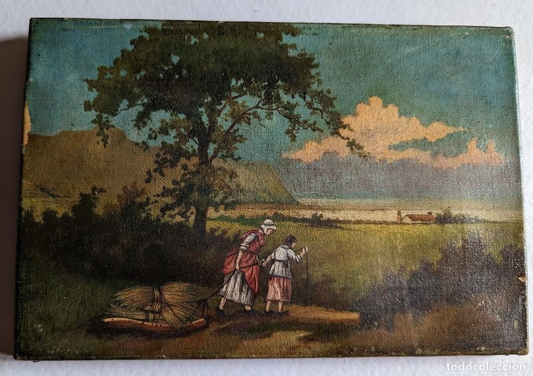 Arte: CUADRO ANTIGUO PAISAJE INGLES - Foto 2