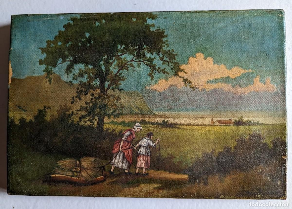 Arte: CUADRO ANTIGUO PAISAJE INGLES - Foto 5