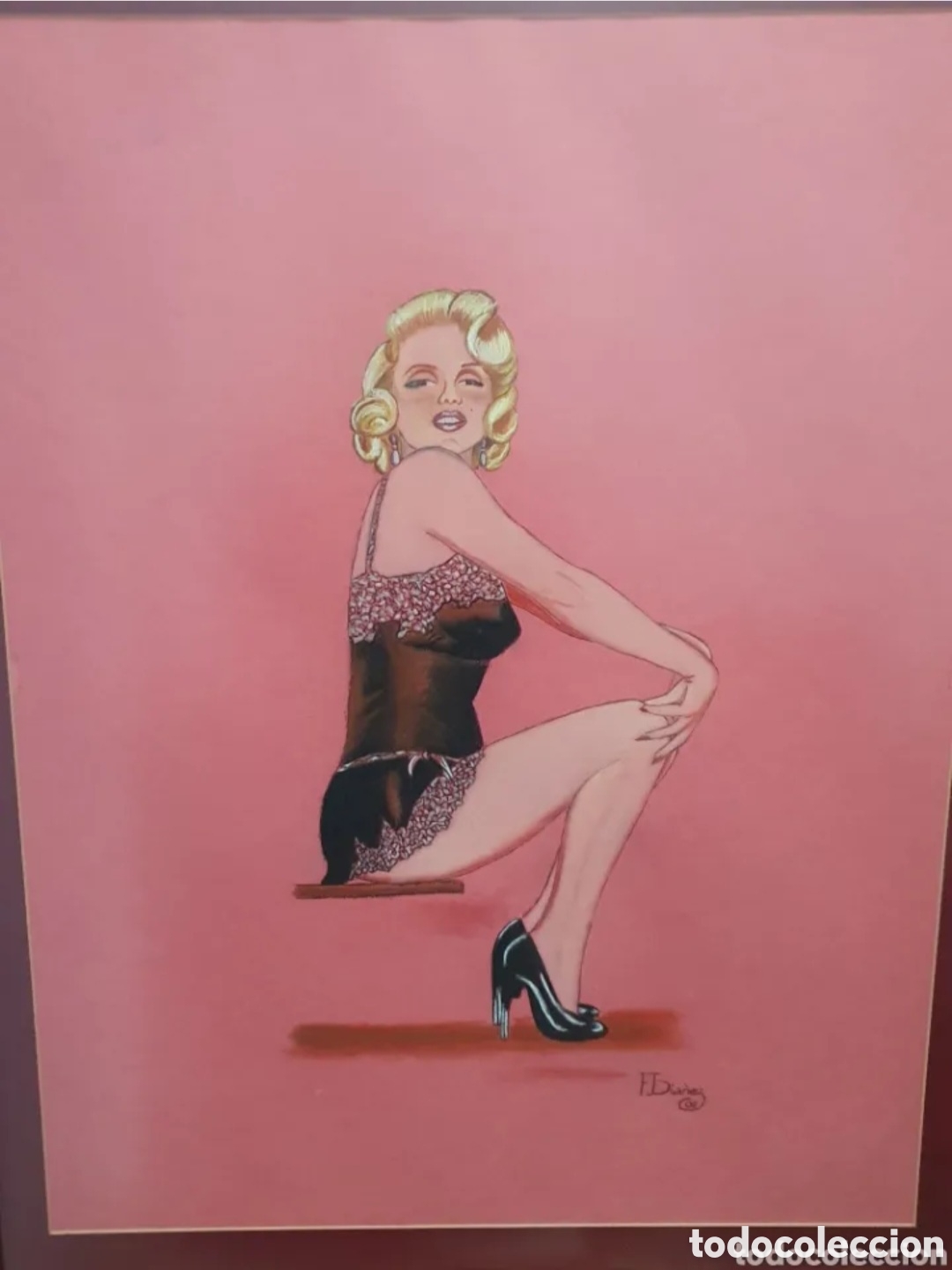Arte: Cuadro al pastel marylin - Foto 5
