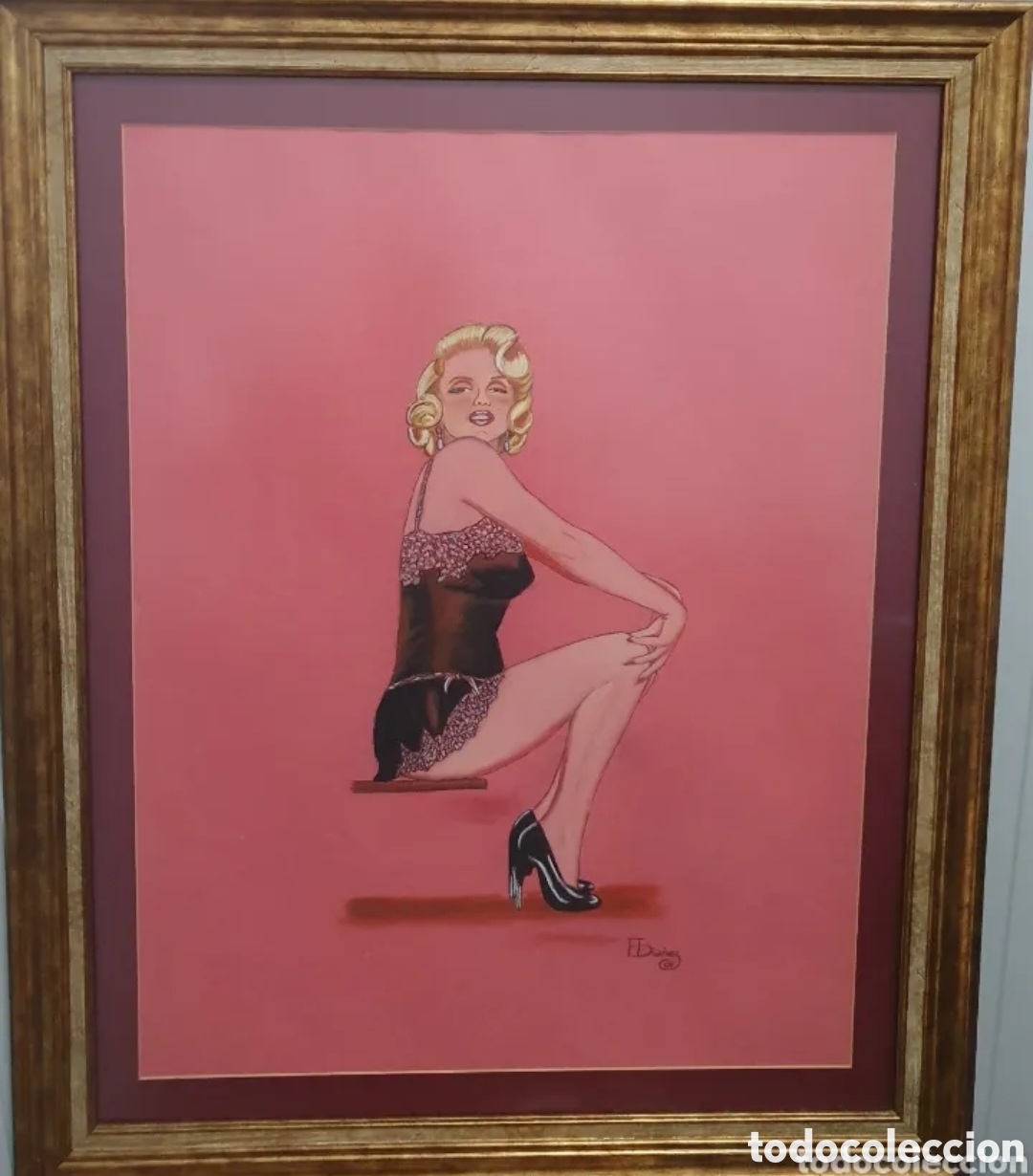 Arte: Cuadro al pastel marylin - Foto 1