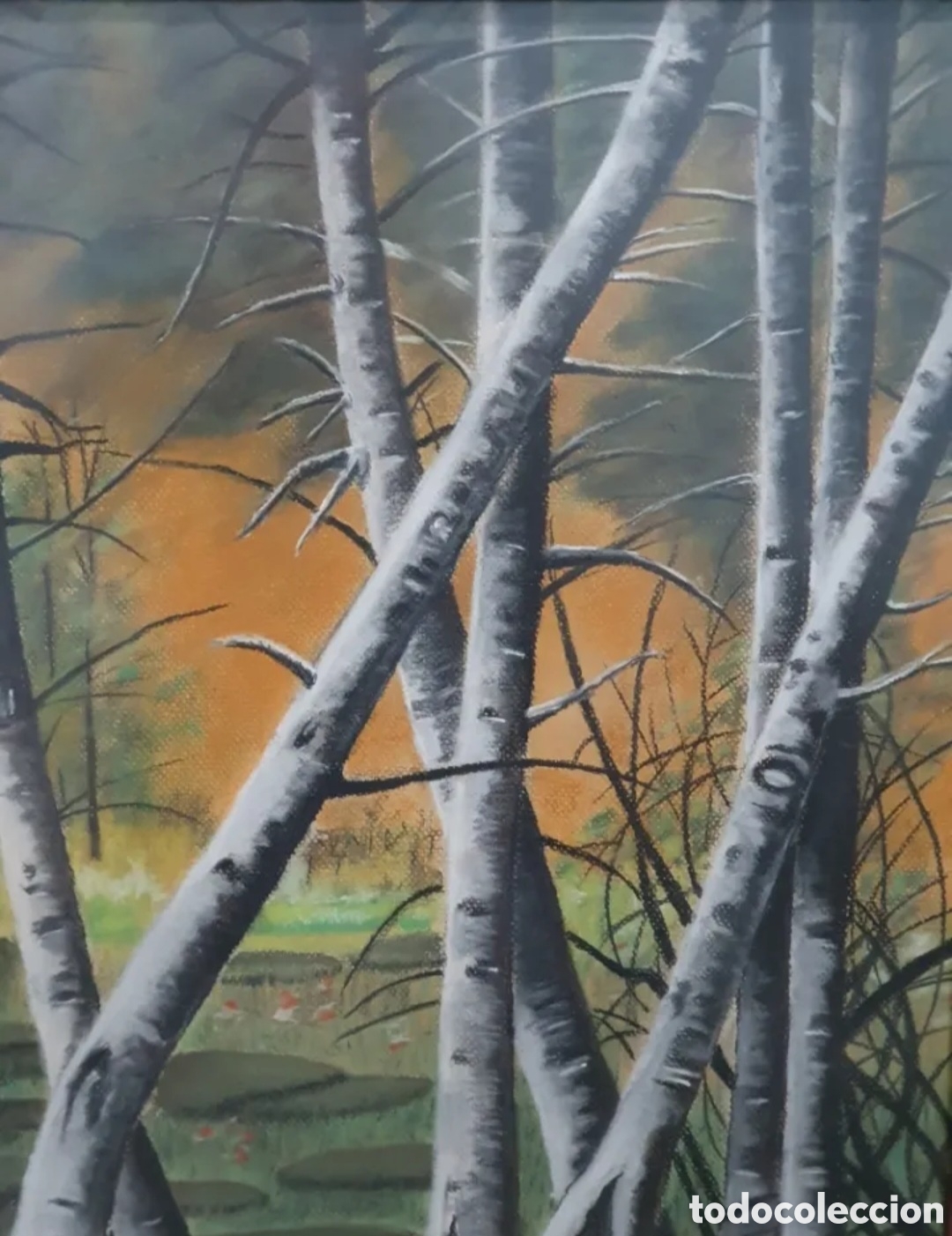 Arte: Cuadro al pastel atardecer - Foto 2