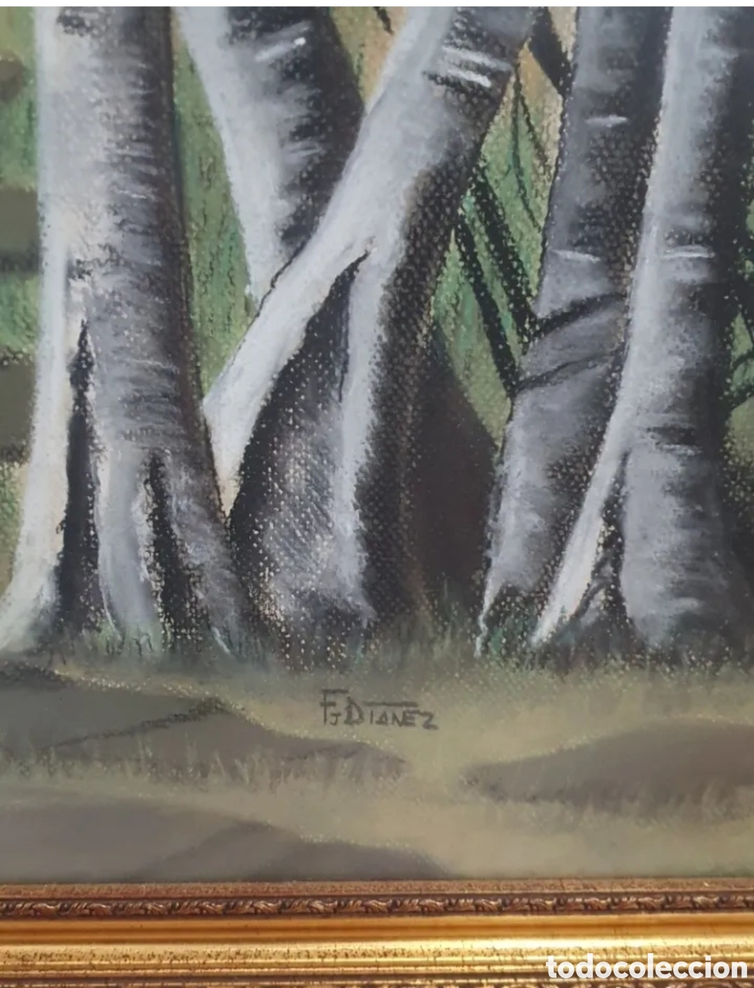 Arte: Cuadro al pastel atardecer - Foto 1