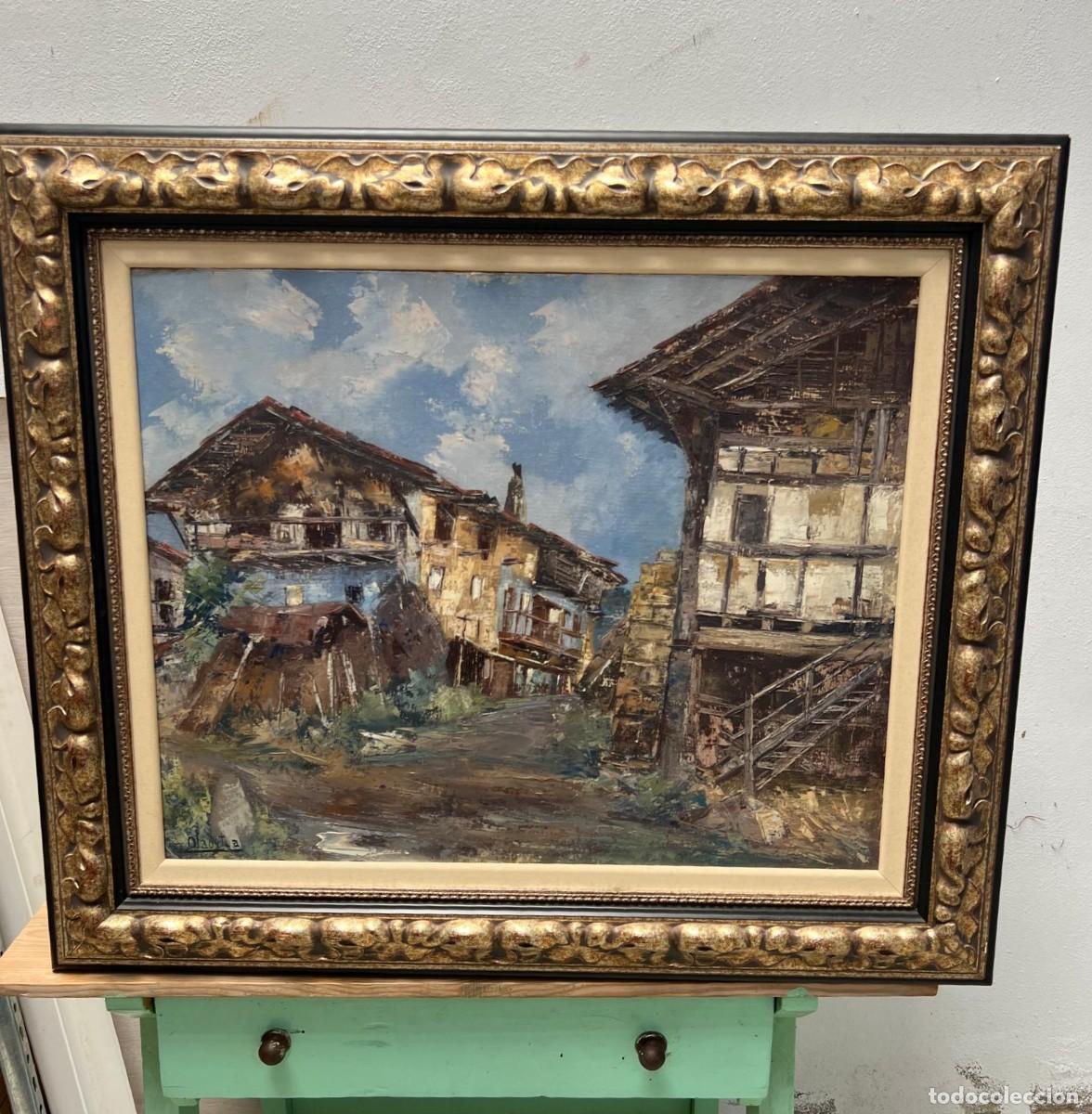 Arte: &Oacute;leo sobre tabla &rdquo;Antiguo Caser&iacute;o Vasco&rdquo; - Foto 1