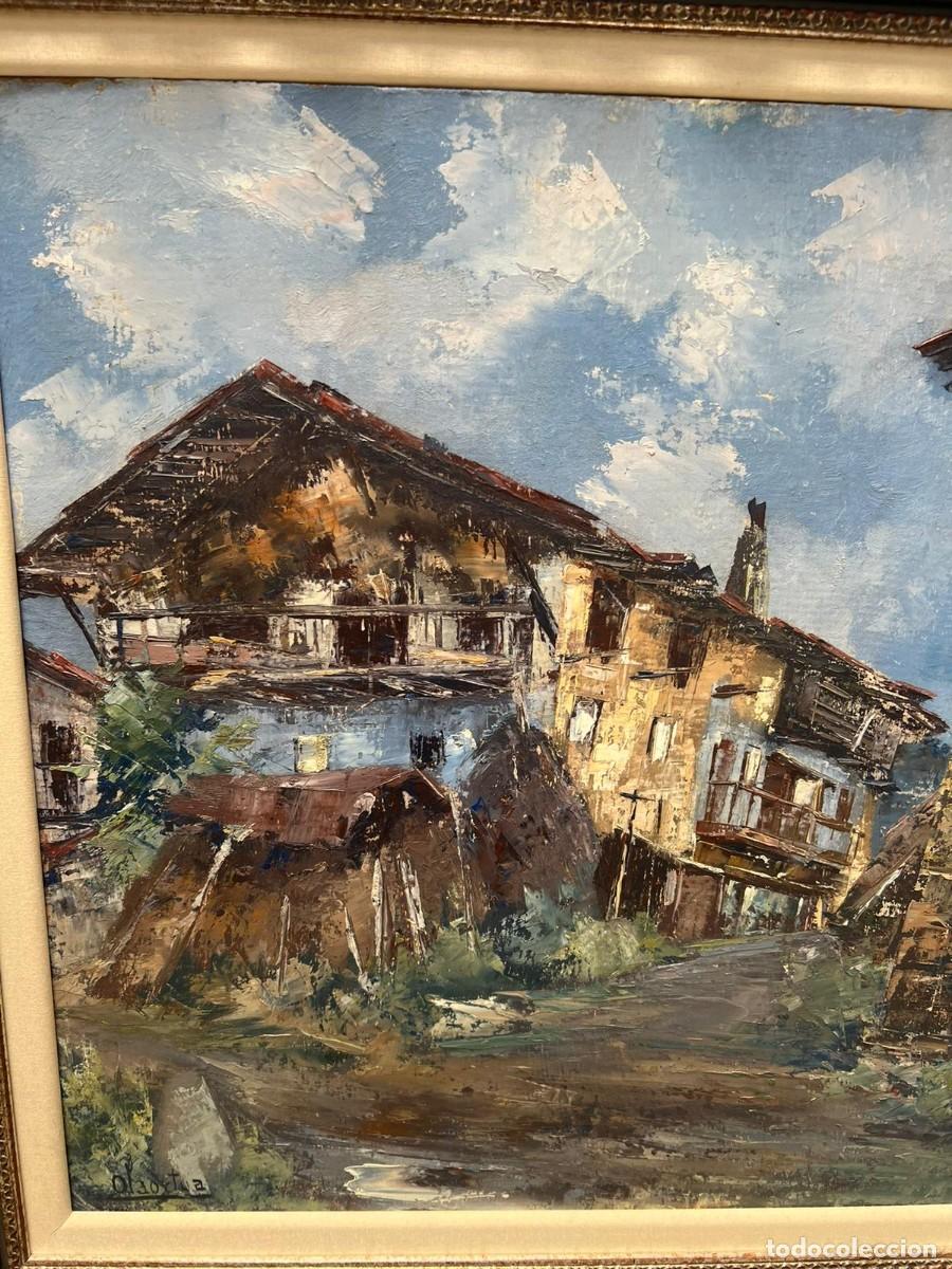 Arte: &Oacute;leo sobre tabla &rdquo;Antiguo Caser&iacute;o Vasco&rdquo; - Foto 2