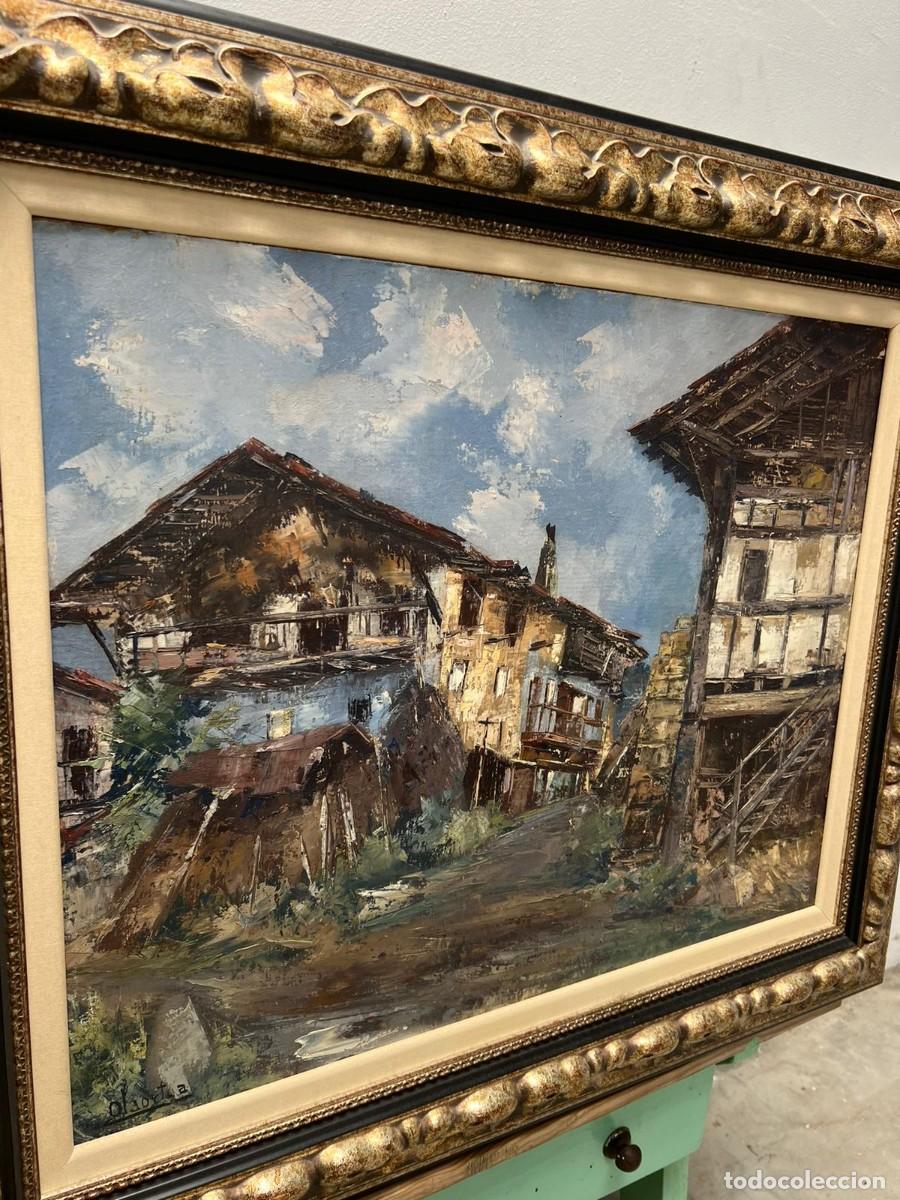 Arte: &Oacute;leo sobre tabla &rdquo;Antiguo Caser&iacute;o Vasco&rdquo; - Foto 3