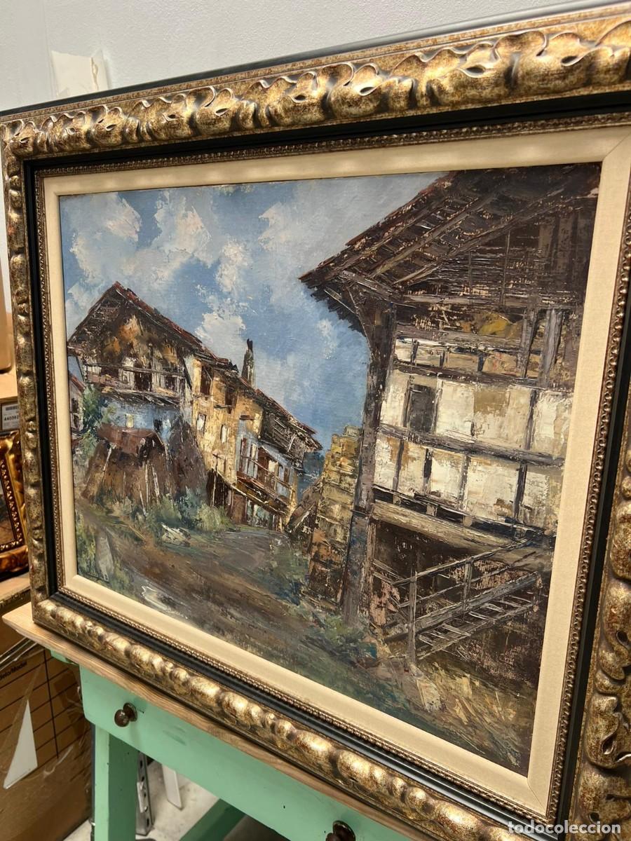 Arte: &Oacute;leo sobre tabla &rdquo;Antiguo Caser&iacute;o Vasco&rdquo; - Foto 4