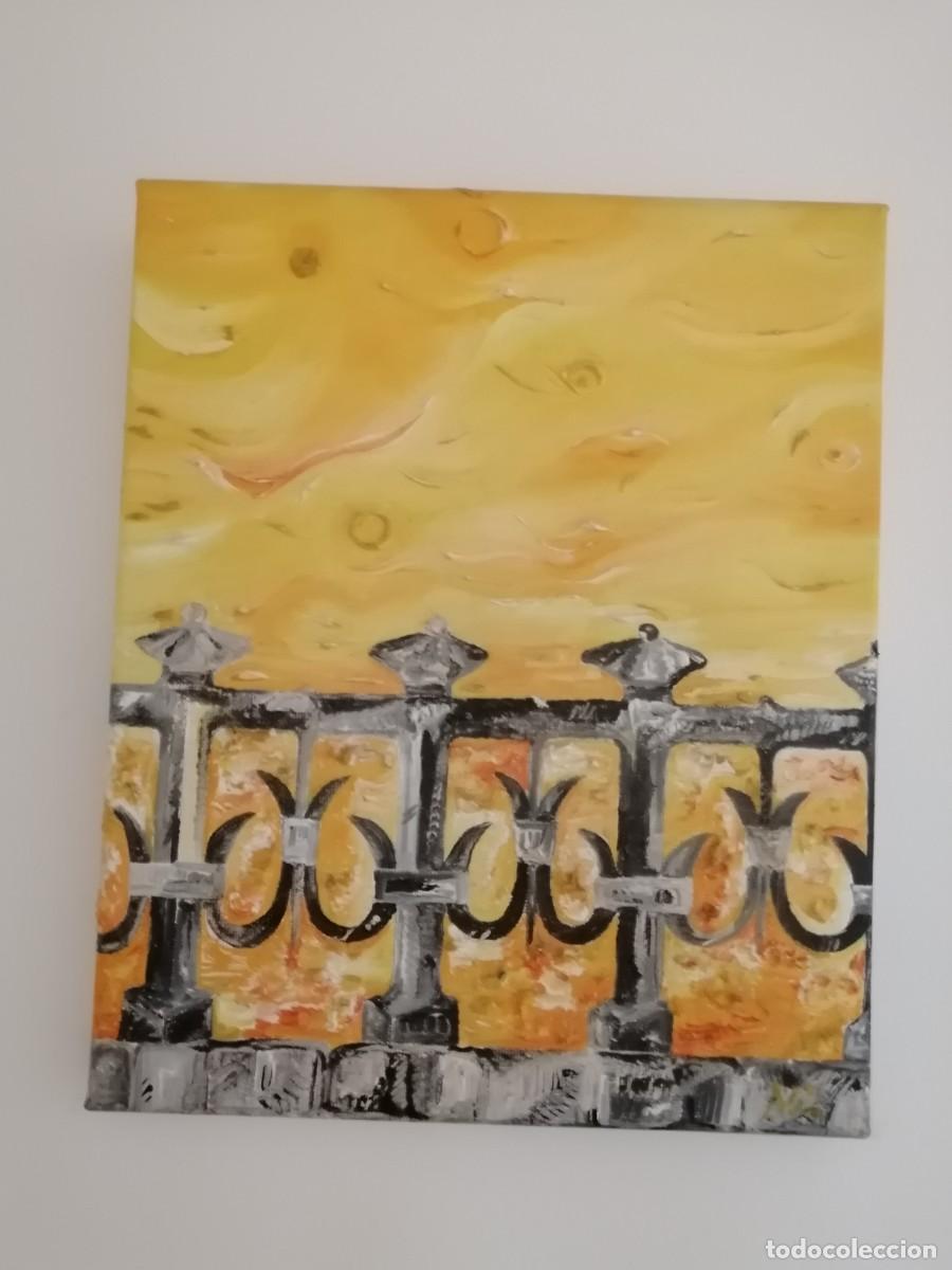 Arte: Pintura al &oacute;leo el balc&oacute;n y el mar - Foto 1