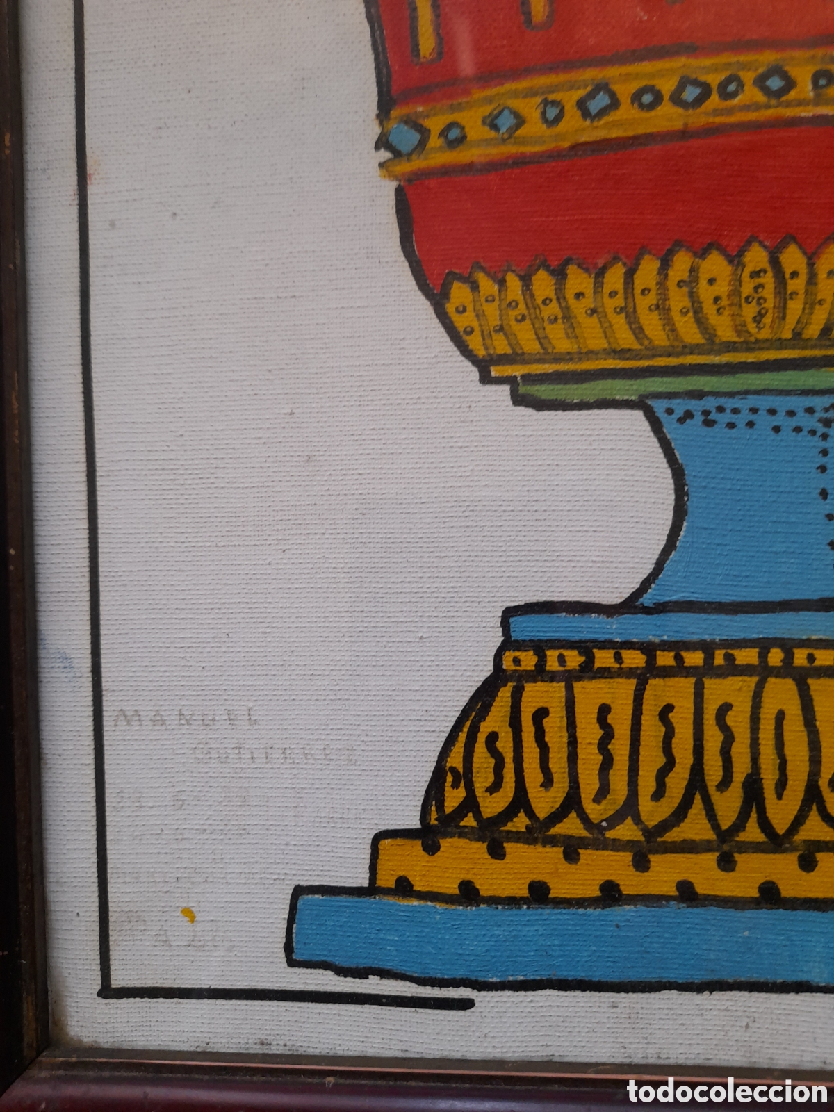 Arte: Antiguo y original oleo sobre lienzo - Foto 2