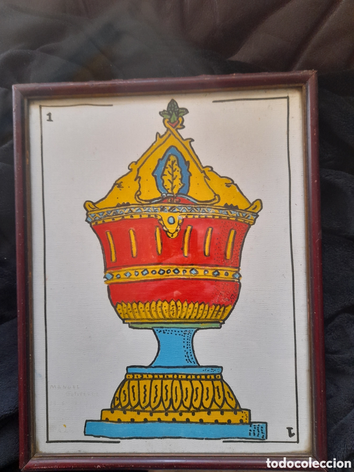 Arte: Antiguo y original oleo sobre lienzo - Foto 1