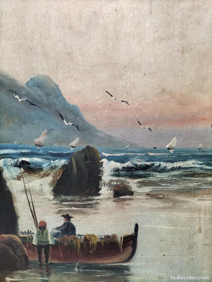 Arte: Marina con barco - Foto 5