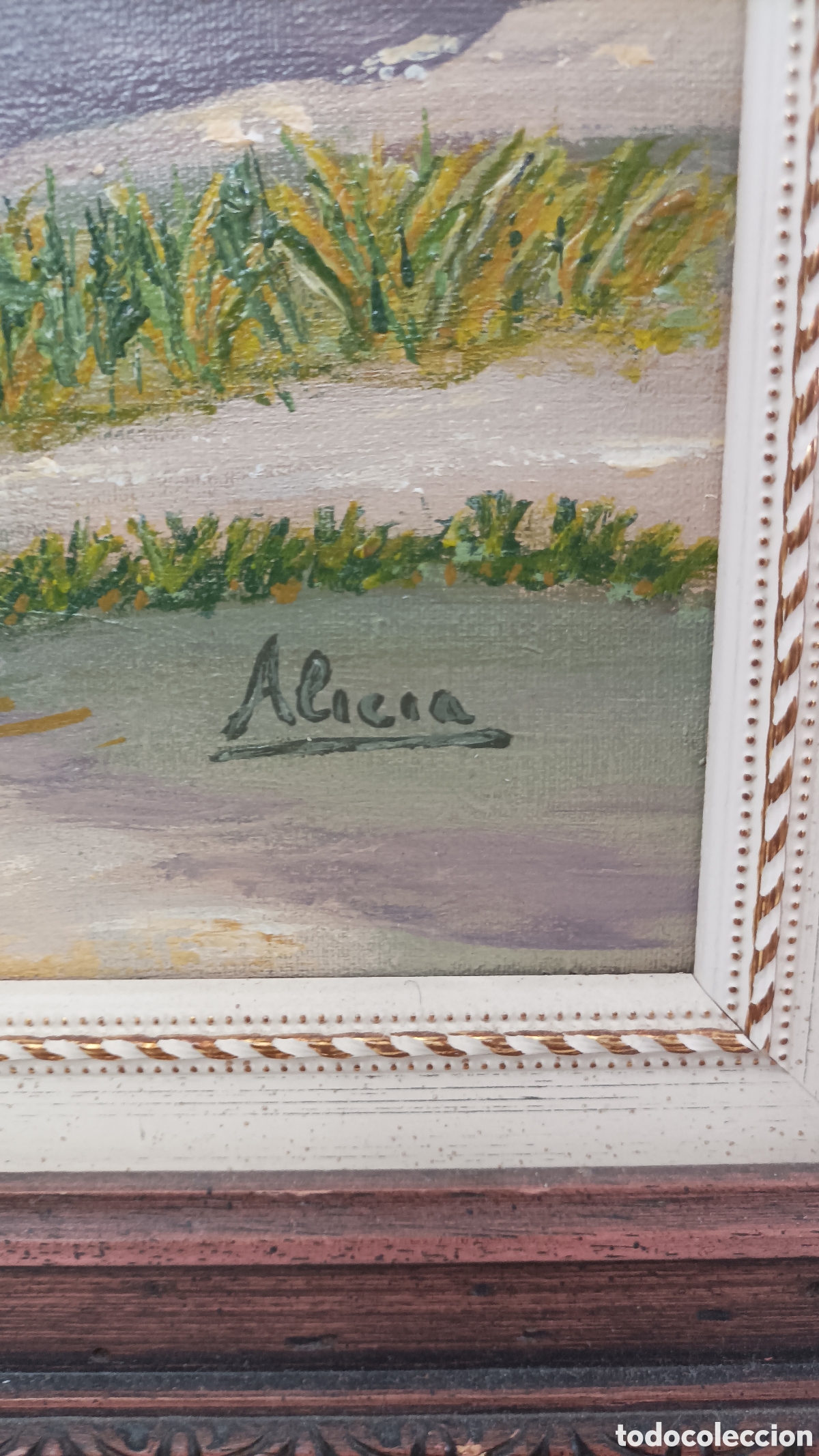 Arte: Cuadro &oacute;leo sobre lienzo casa de Campo - Foto 8
