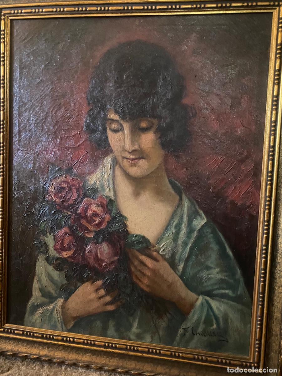 Arte: CUADRO ANTIGUO AL &Oacute;LEO - Foto 1
