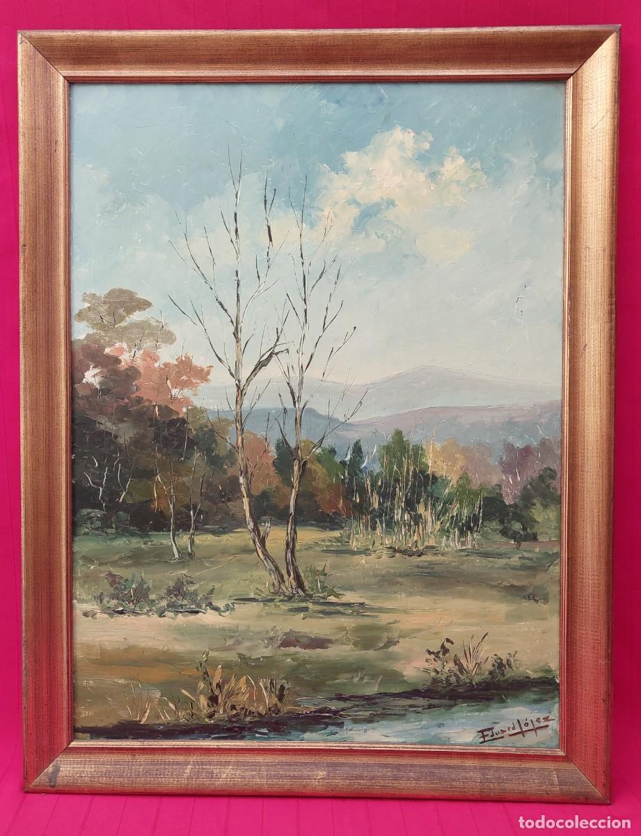 Arte: &Oacute;leo sobre tabla Eduardo L&oacute;pez - Foto 1