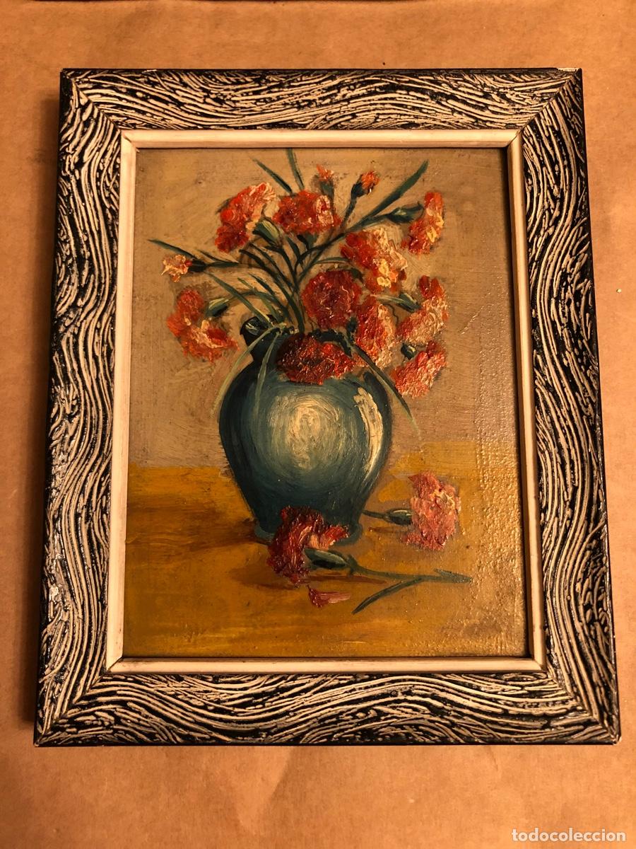 Arte: Floreros en oleo sobre lienzo - Foto 1