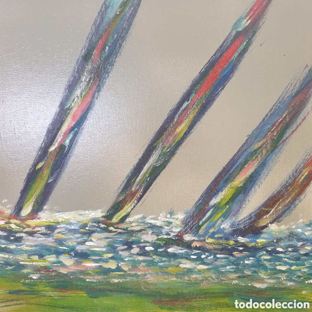 Arte: &Oacute;leo sobre tabla ENRIQUE V - Foto 2