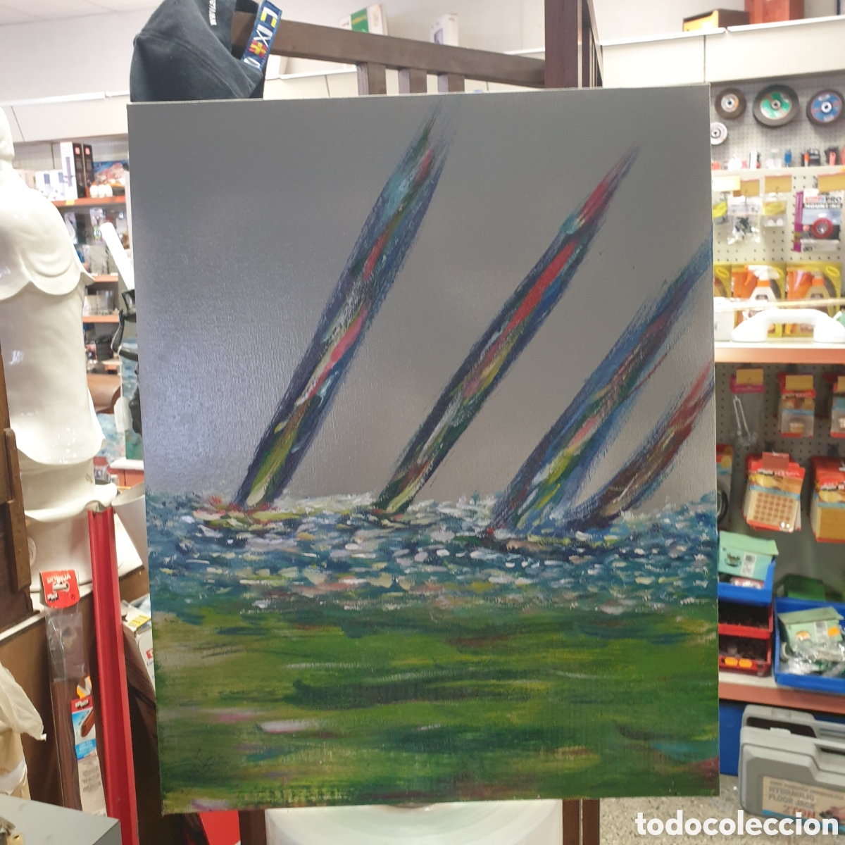 Arte: &Oacute;leo sobre tabla ENRIQUE V - Foto 1
