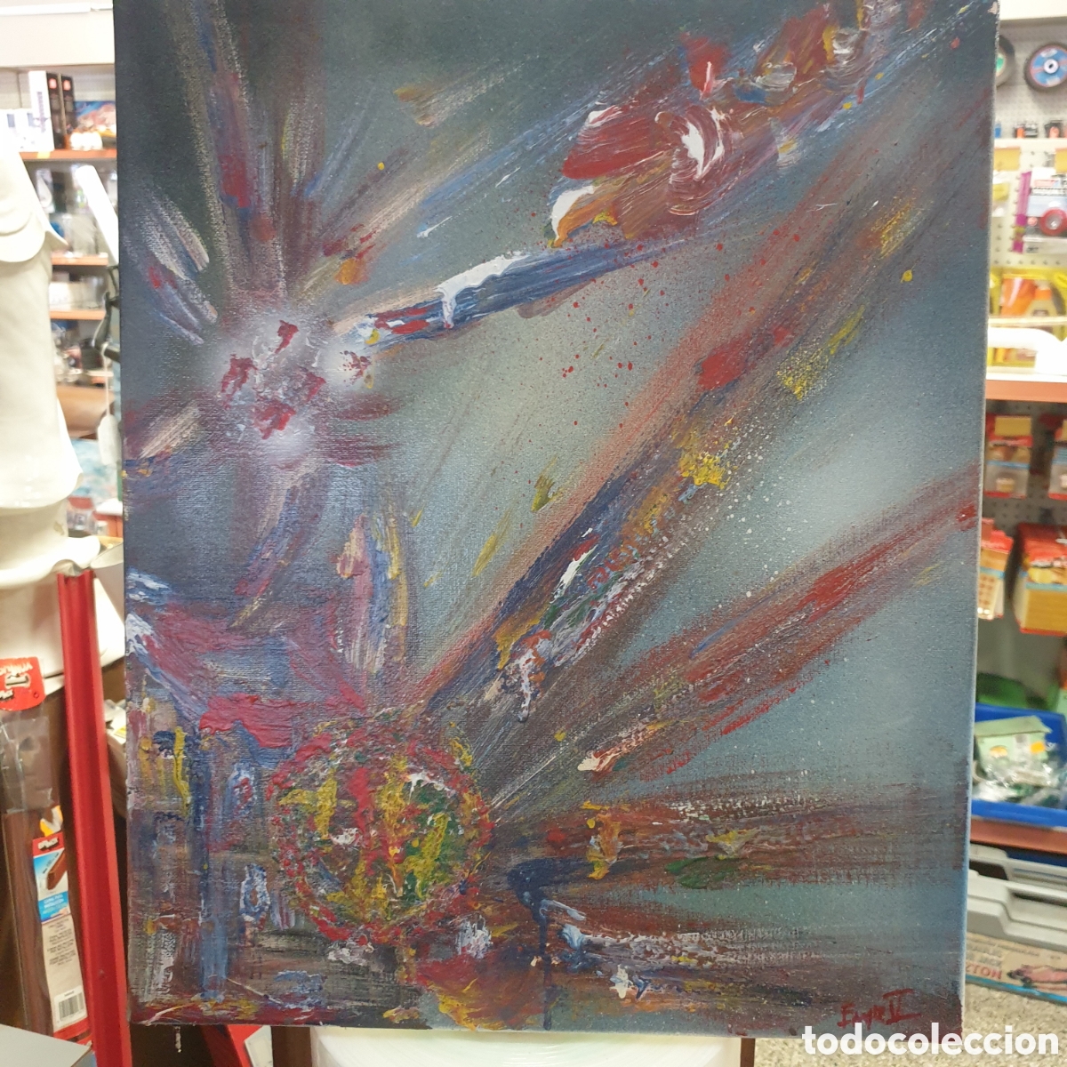 Arte: &Oacute;leo sobre lienzo ENRIQUE V - Foto 1