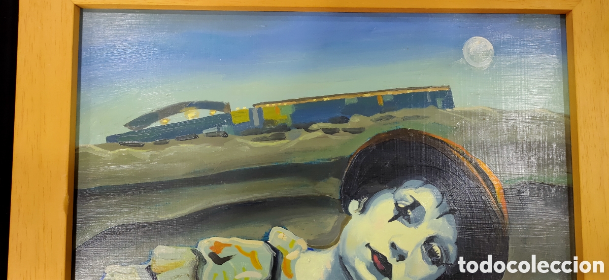 Arte: &Oacute;leo sobre tabla, Payaso de Ayuso - Foto 4