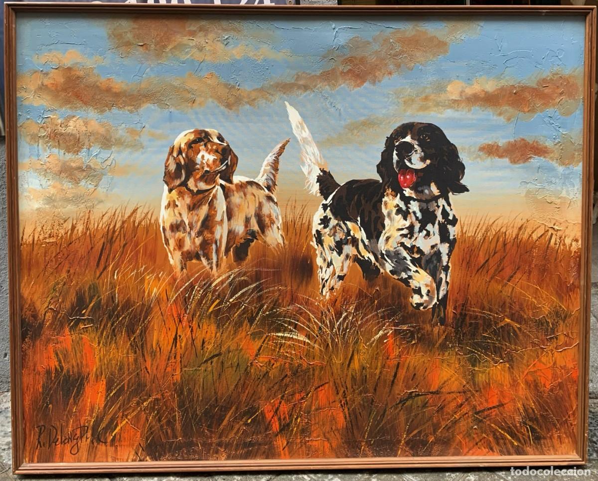 Arte: perros de caza, gran formato - Foto 1