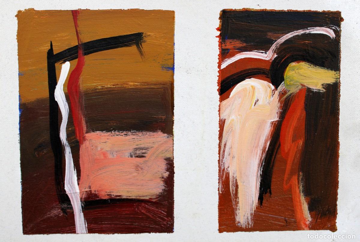 Arte: ACRILICO SOBRE LIENZO (SIN FIRMAR) COMPOSICIONES ABSTRACTAS - Foto 4