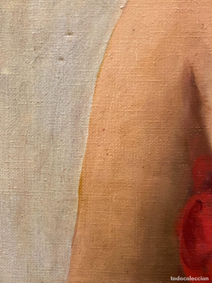 Arte: dama con manton en rojo - Foto 3