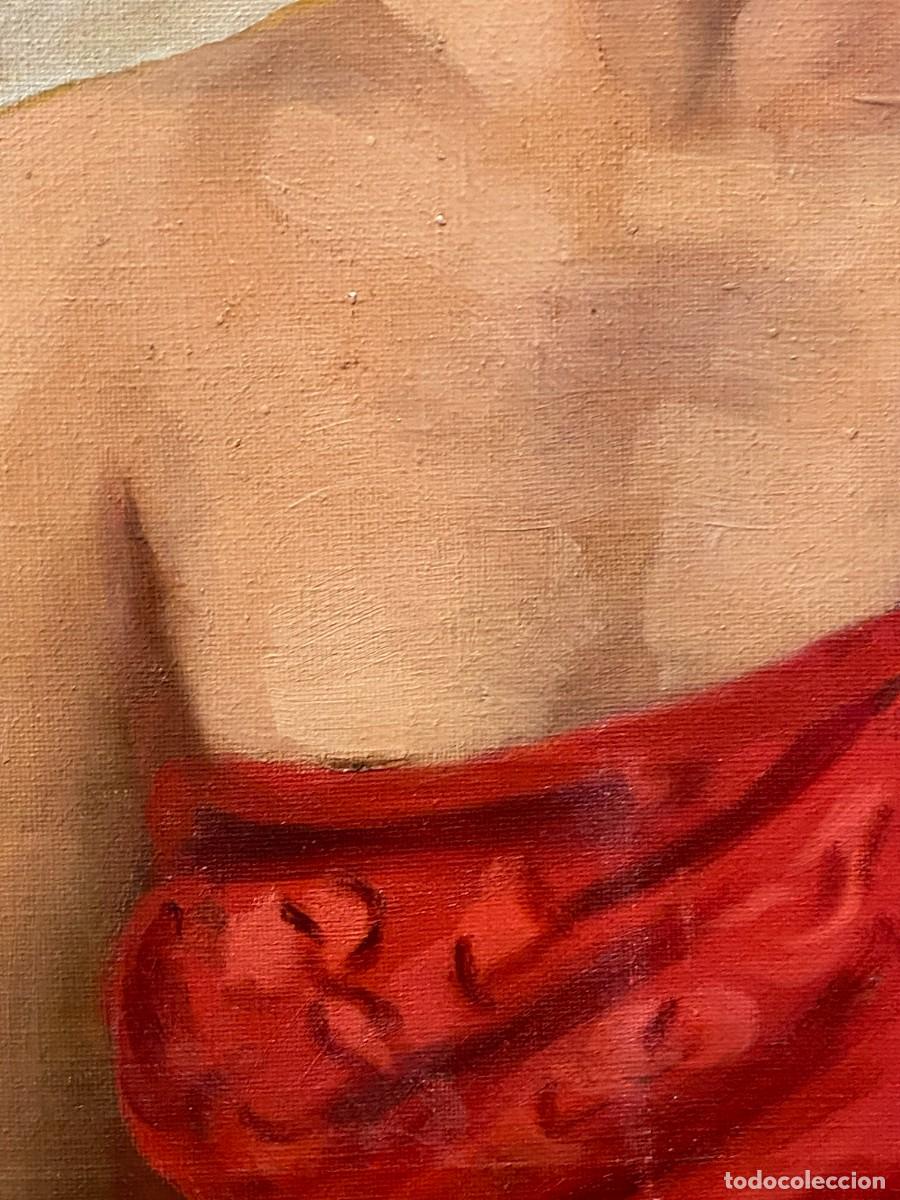 Arte: dama con manton en rojo - Foto 4