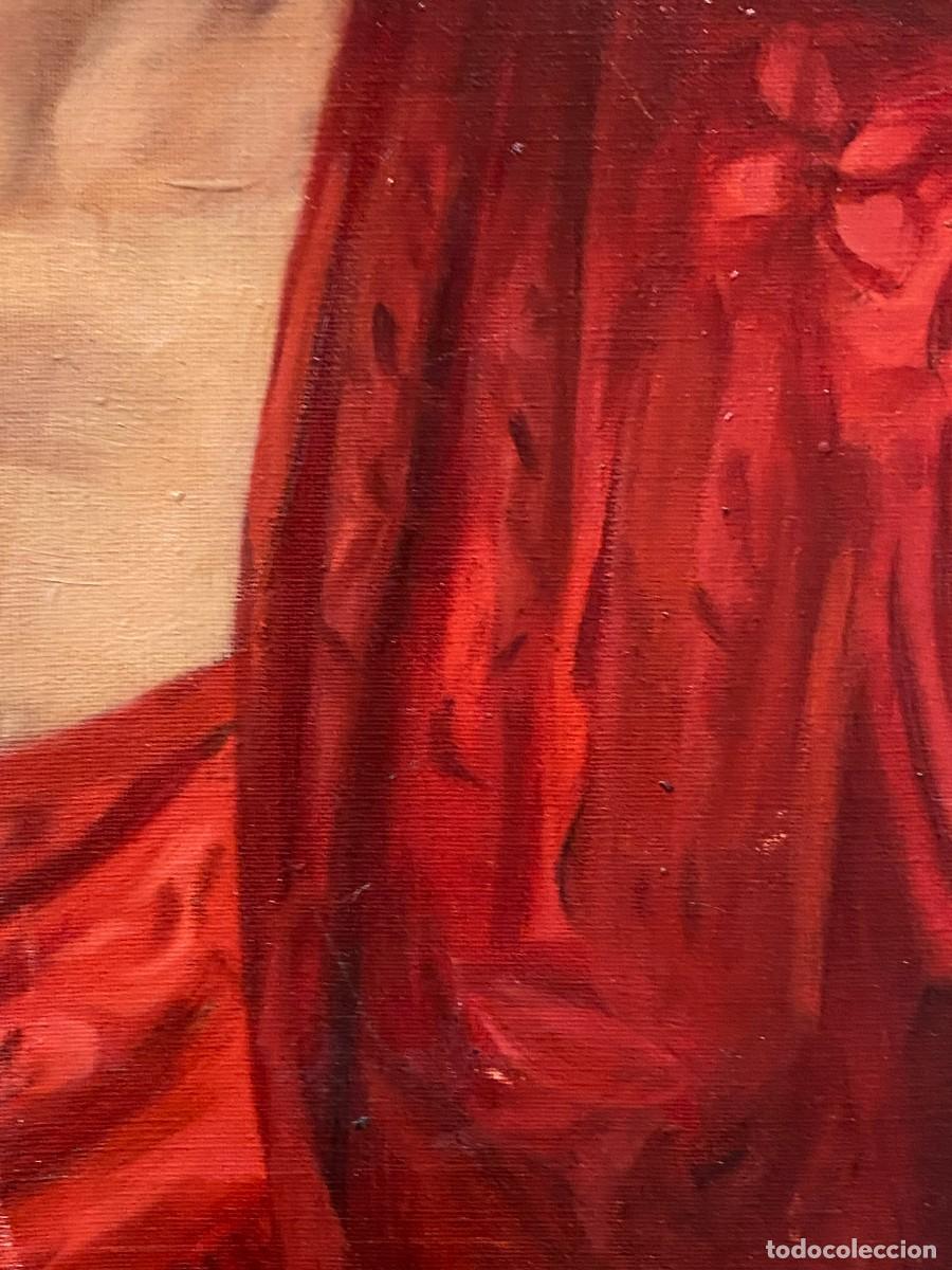 Arte: dama con manton en rojo - Foto 5