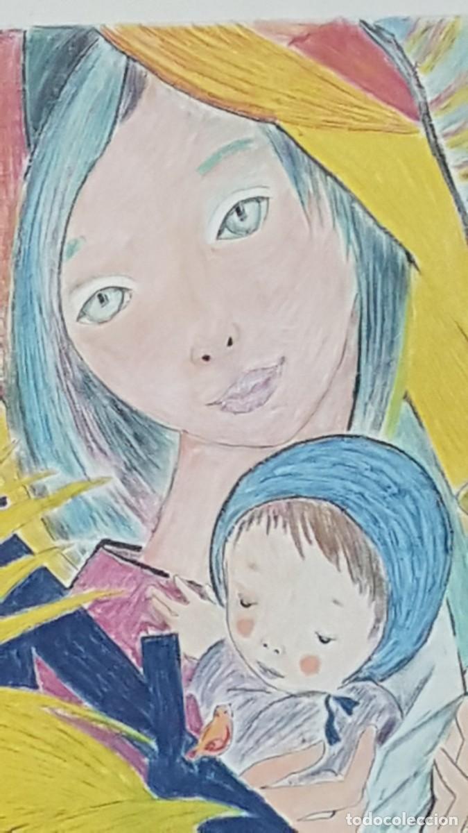 Arte: CUADRO MADRE CON NI&Ntilde;O VINTAGE - Foto 6