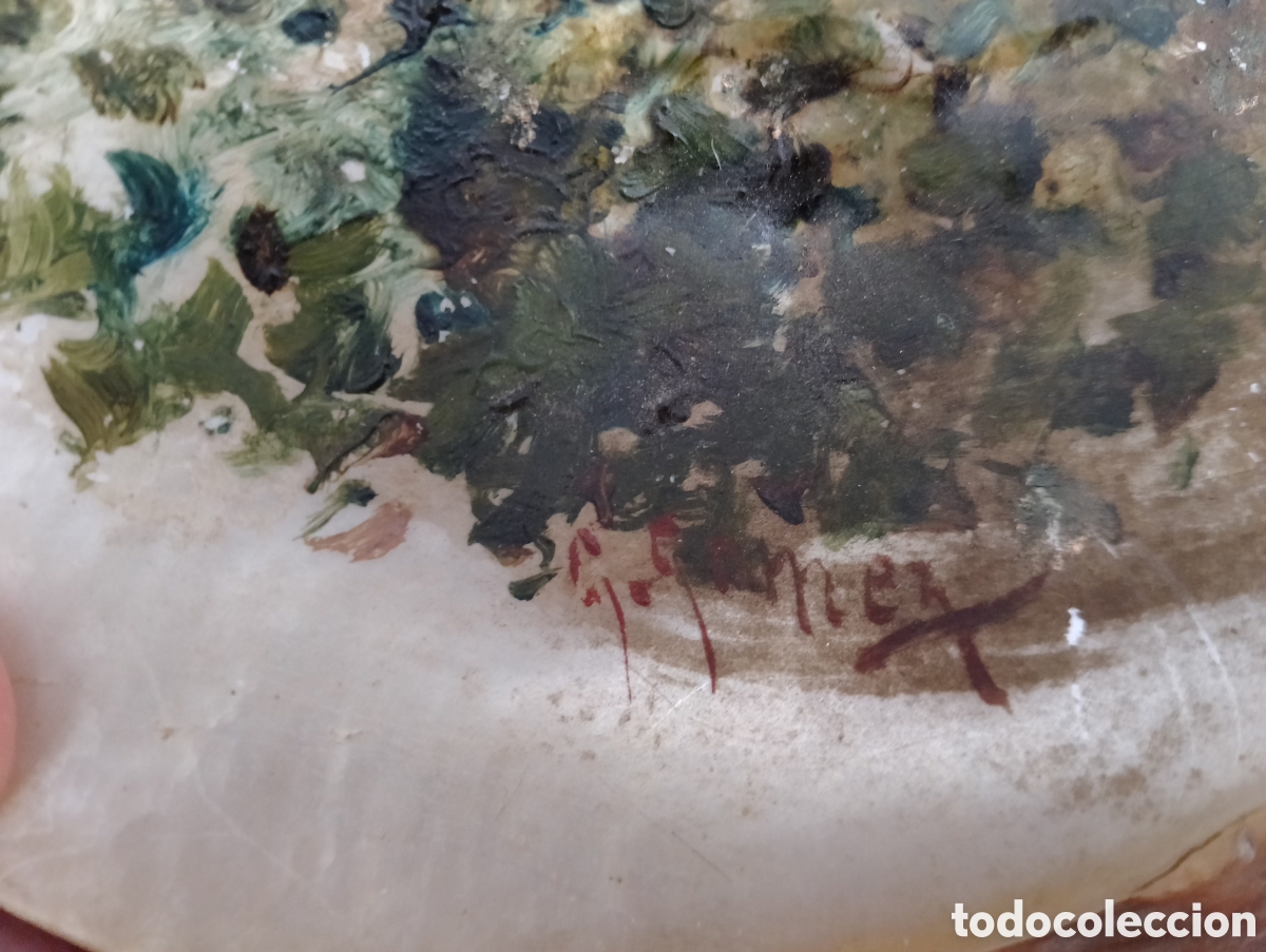 Arte: Venera Madreperla Pintada Oleo. - Foto 15