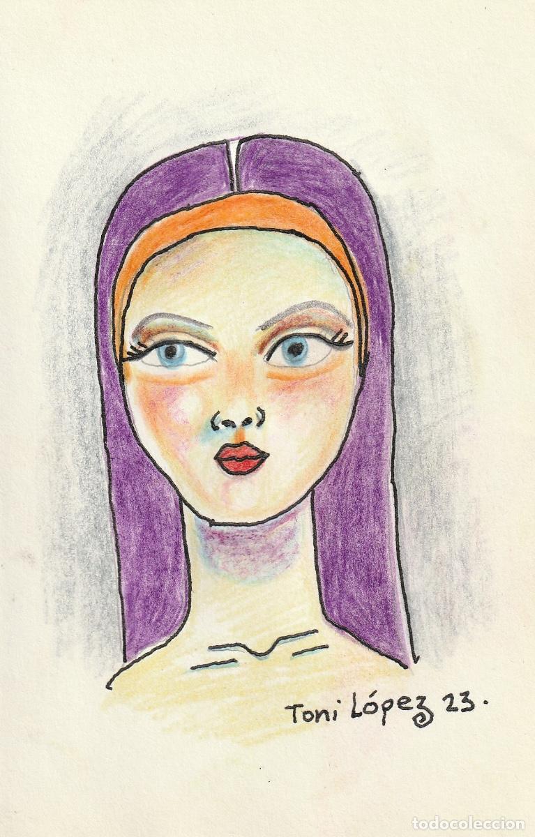 Arte: &rdquo;CARA DE MUJER&rdquo; DIBUJO - Foto 1