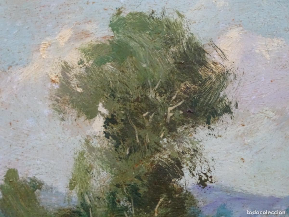 Arte: &Oacute;LEO SOBRE TABLEX ANONIMO. ESCUELA OLOTINA. - Foto 3