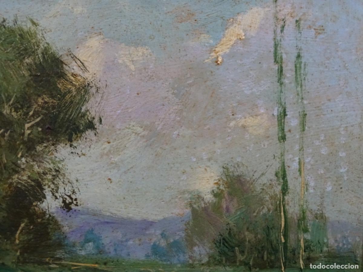 Arte: &Oacute;LEO SOBRE TABLEX ANONIMO. ESCUELA OLOTINA. - Foto 4
