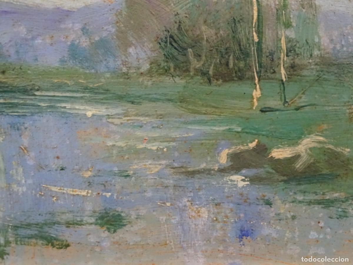 Arte: &Oacute;LEO SOBRE TABLEX ANONIMO. ESCUELA OLOTINA. - Foto 5