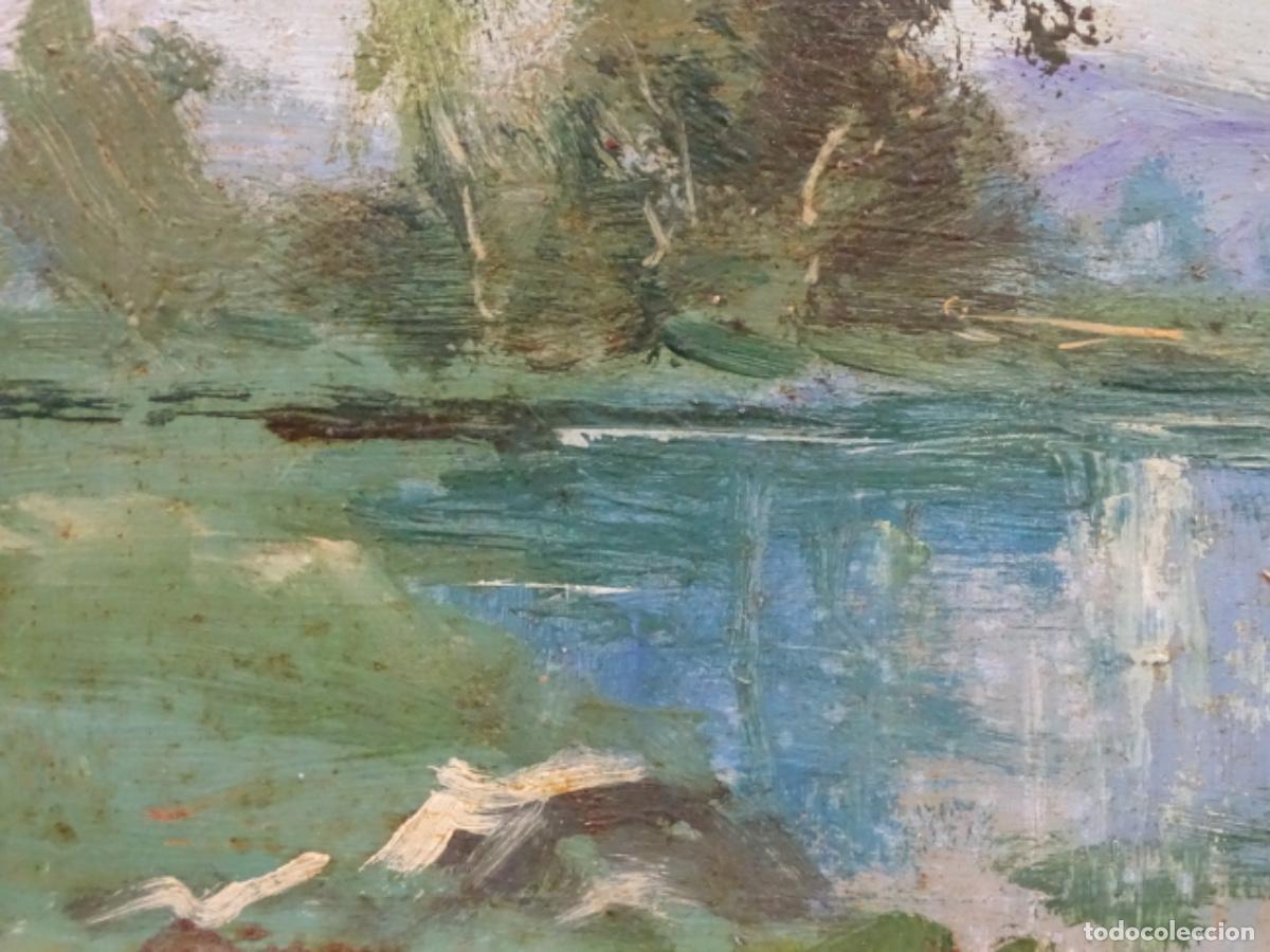 Arte: &Oacute;LEO SOBRE TABLEX ANONIMO. ESCUELA OLOTINA. - Foto 6