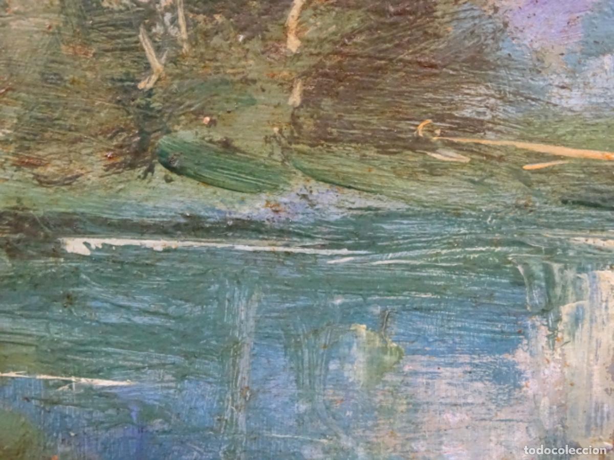 Arte: &Oacute;LEO SOBRE TABLEX ANONIMO. ESCUELA OLOTINA. - Foto 8