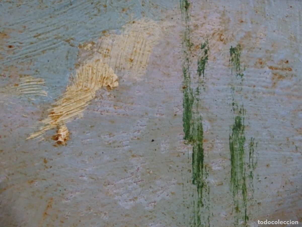 Arte: &Oacute;LEO SOBRE TABLEX ANONIMO. ESCUELA OLOTINA. - Foto 10