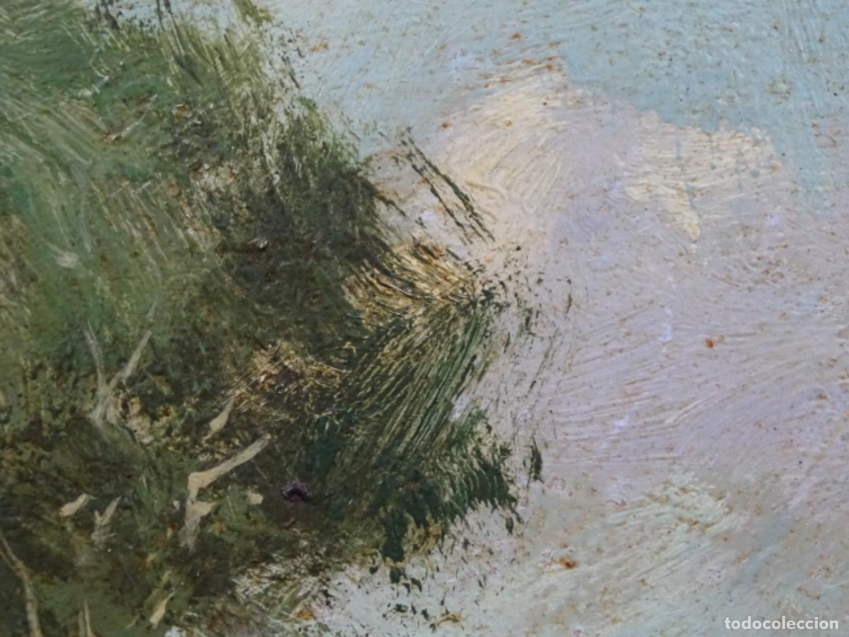 Arte: &Oacute;LEO SOBRE TABLEX ANONIMO. ESCUELA OLOTINA. - Foto 11