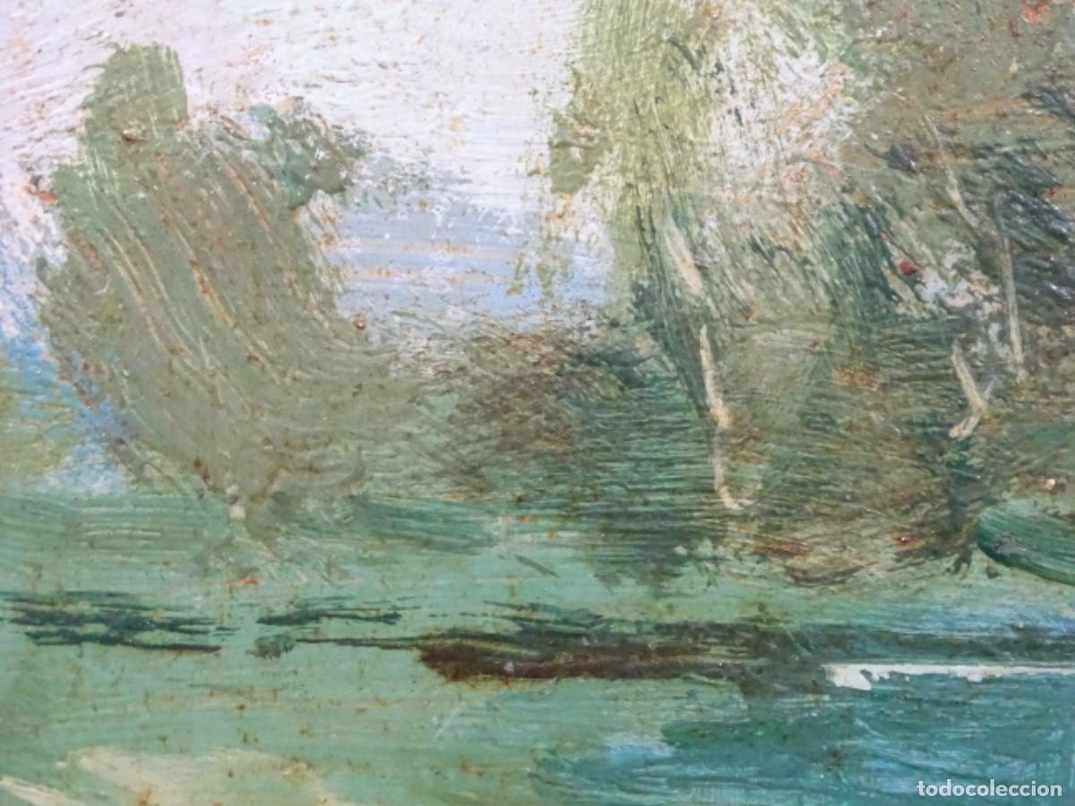 Arte: &Oacute;LEO SOBRE TABLEX ANONIMO. ESCUELA OLOTINA. - Foto 12