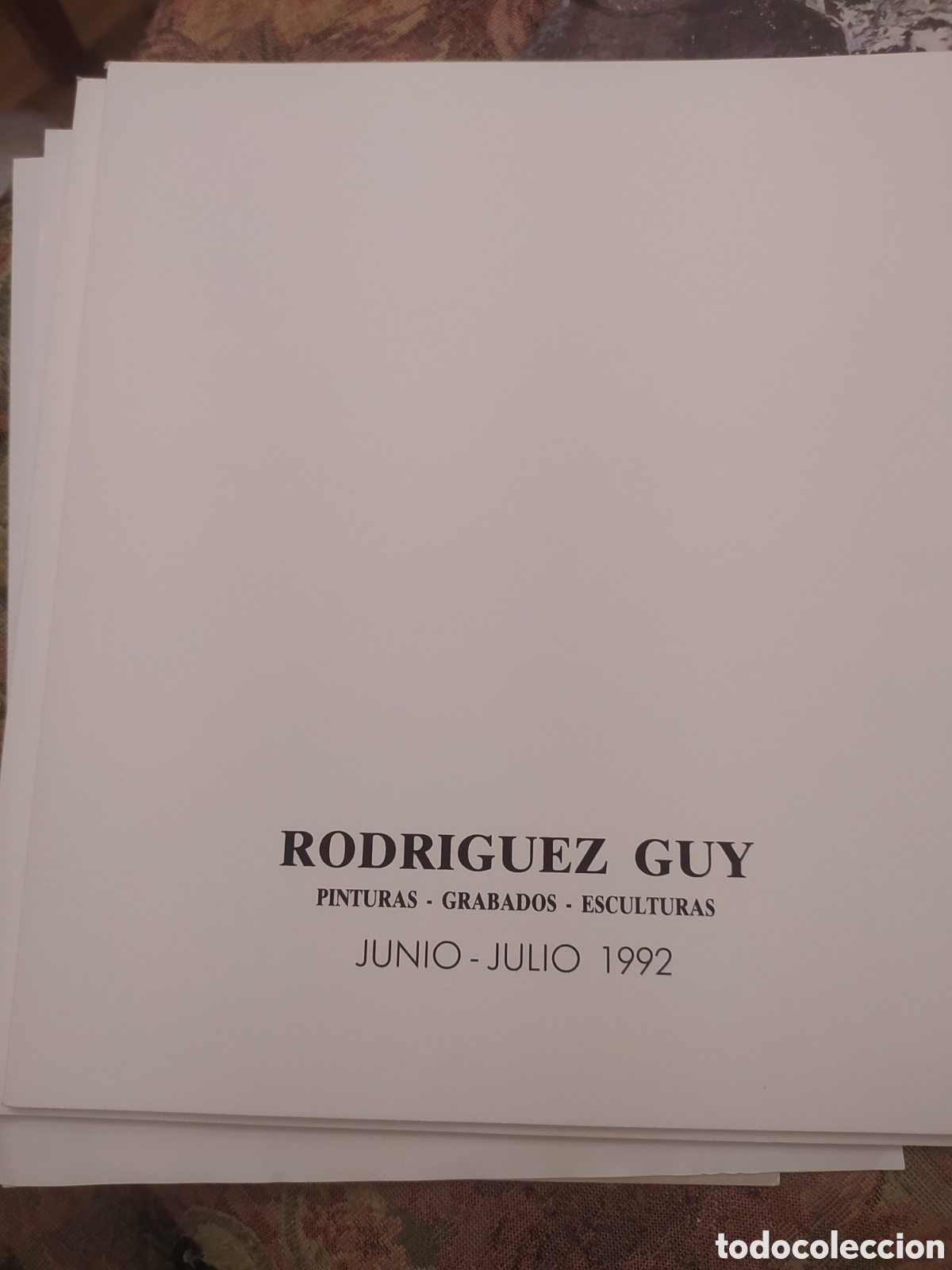 Arte: RODR&Iacute;GUEZ GUY LIBRO FOLLETO Y PAPELES - Foto 5