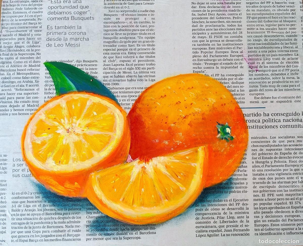 Arte: NARANJAS - oleo sobre tabla- C. Ripoll - Foto 1