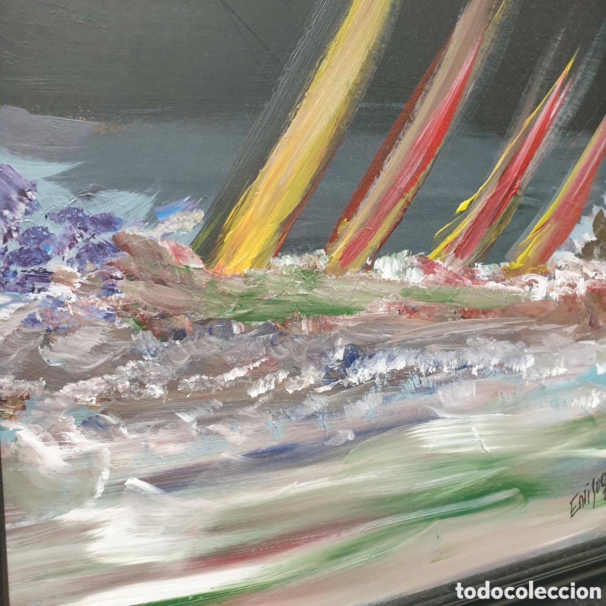 Arte: &Oacute;leo sobre tabla ENRIQUE V - Foto 6